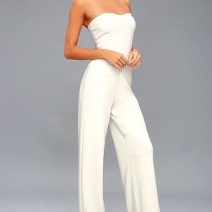 Edith white jumpsuit